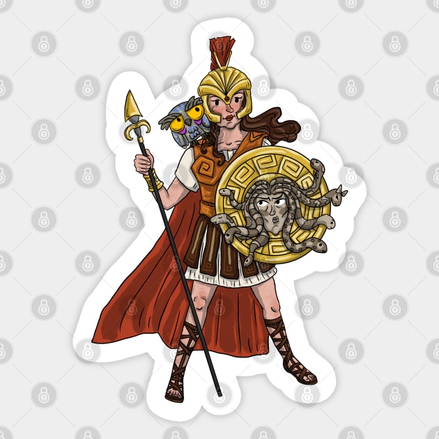 Athena Sticker by dilemserbest
